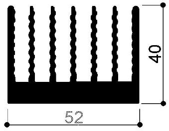 code art. FM963 : Aluminum heat sinks in bars