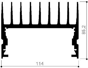 code art. FM966 : Aluminum heat sinks in bars