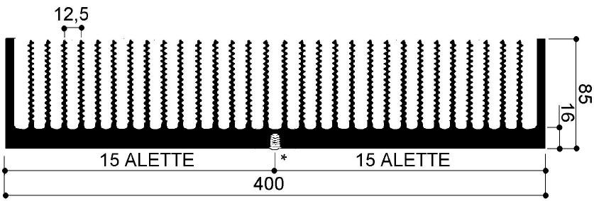 code art. FM980: Aluminum heat sinks in bars