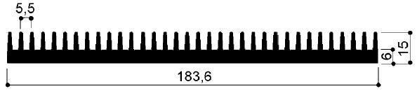 code art. FM998: Aluminum heat sinks in bars