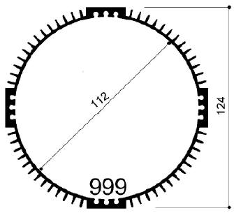 code art. FM999: Aluminum heat sinks in bars