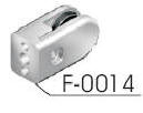 F-0014 Clamp with rubber pads