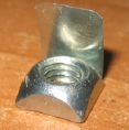 square nut with tab in galvanized steel