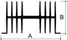 Heatsink bar size