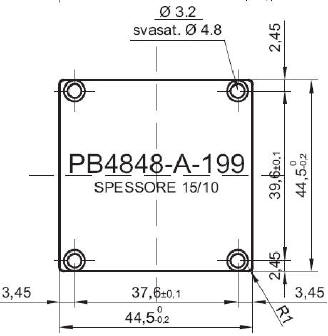 standard aluminum panel for art.4848