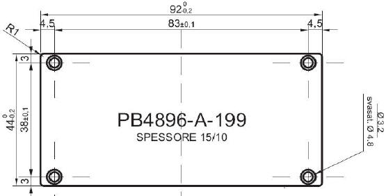 standard aluminum panel for art.4896