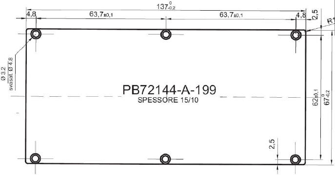 standard aluminum panel for art.72144