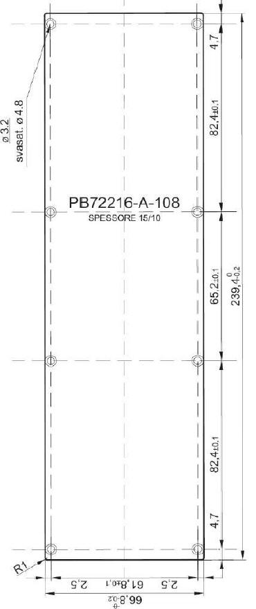 standard aluminum panel for art.72216